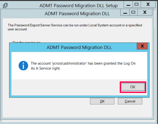 ADMT installation and setup